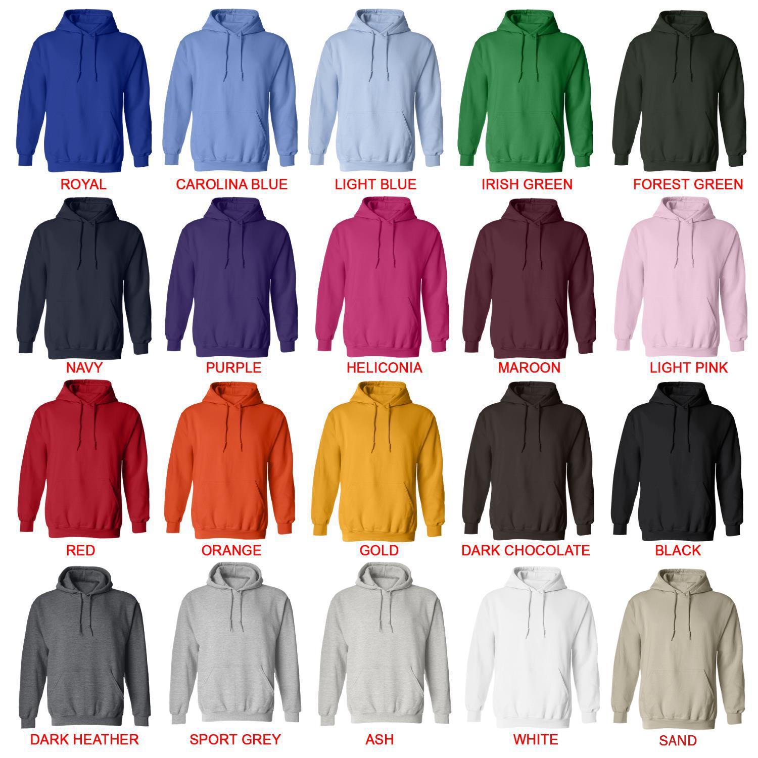 hoodie color chart - Popeye Merch